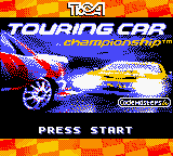 TOCA Touring Car Championship title screen for GameBoy Color